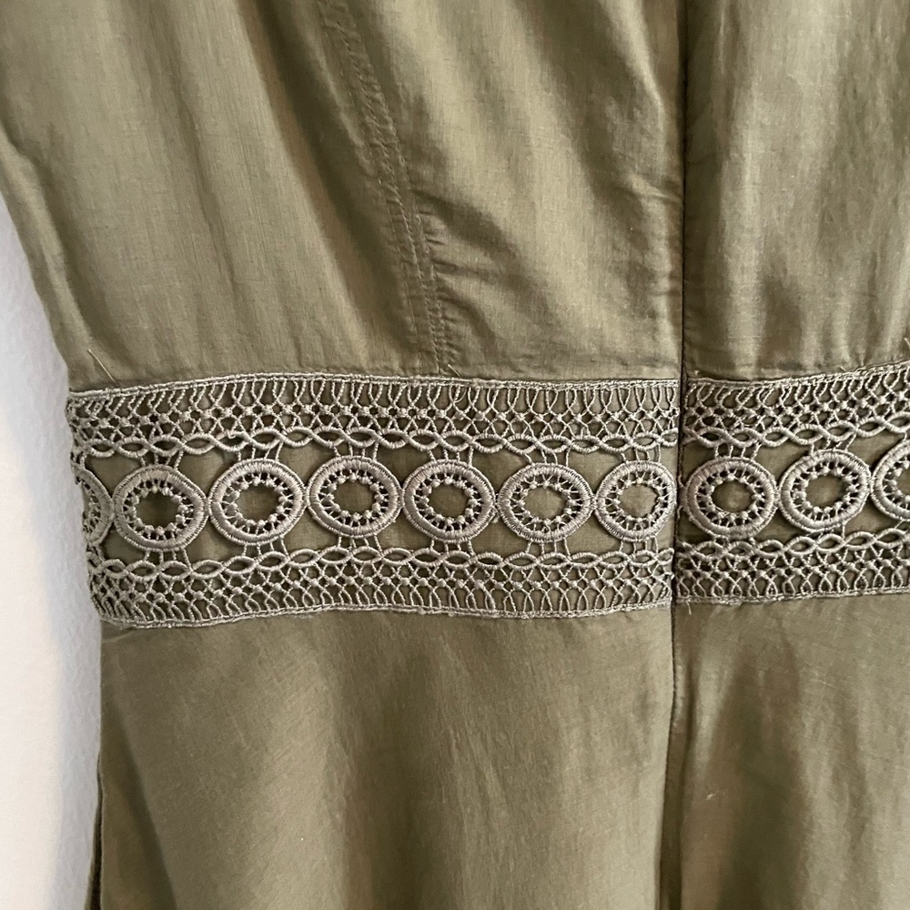 Jcrew Scoopneck midi dress with eyelet trim - Picture 5 of 11